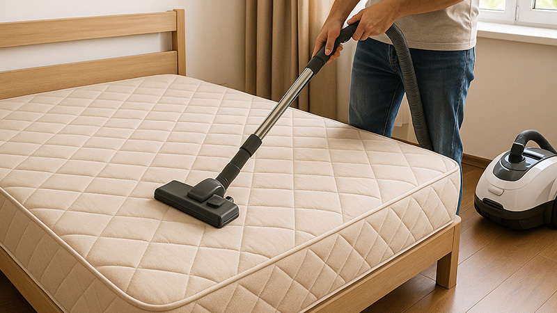 5 Guía práctica y rápida para mantener tu colchón limpio y libre de ácaros-Elecroferia-blog-800x450px