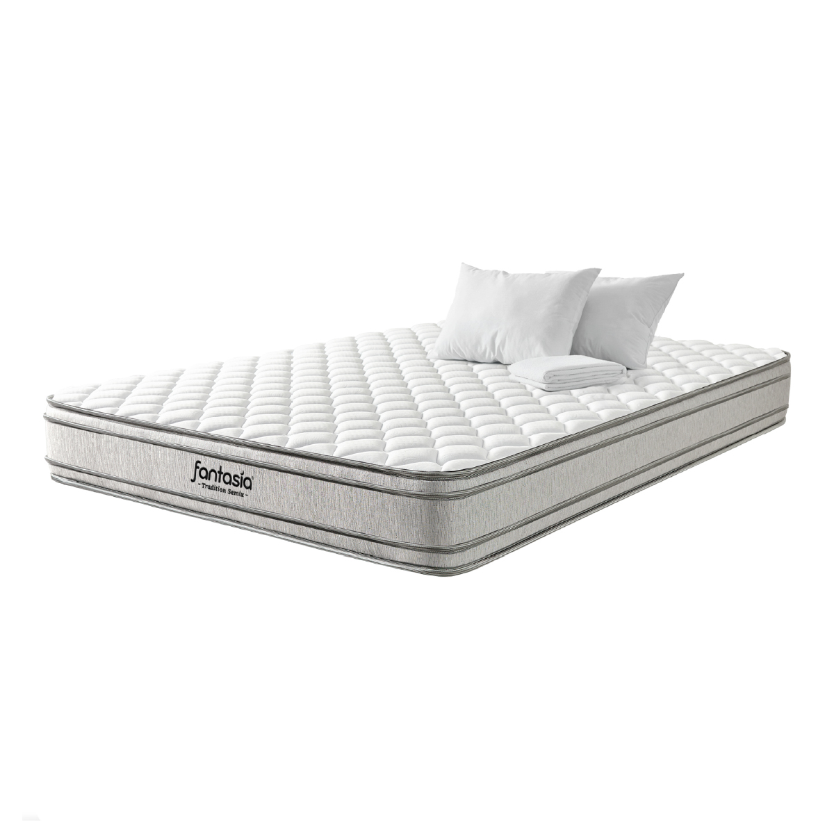 Colchón Fantasía Semifirmex 140x190 cm + Protector + 2 Almohadas