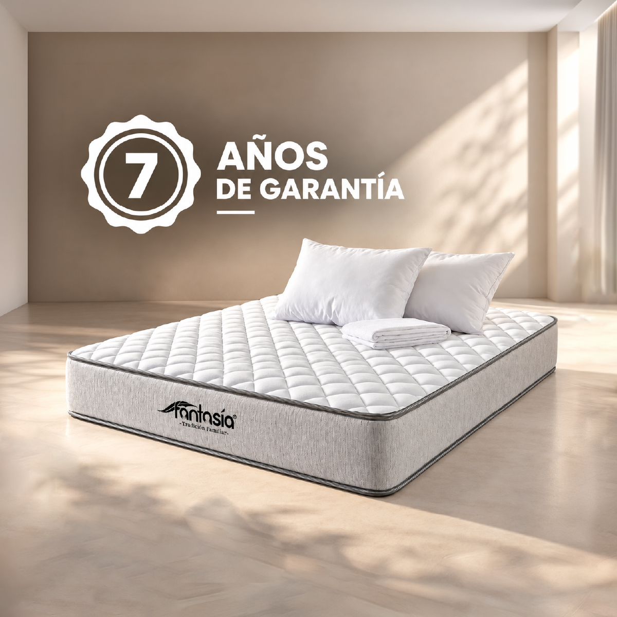 Colchón Fantasía Firmex 100x190 cm + Protector + Almohadas - Image 8